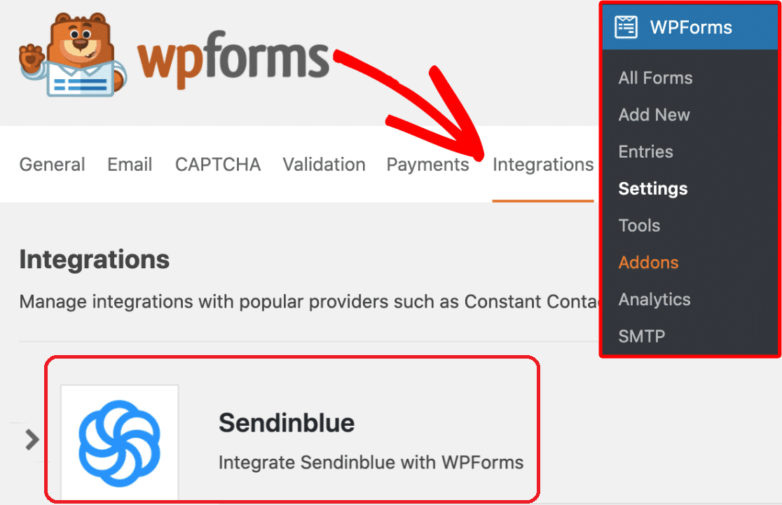 WPForms and Sendinblue