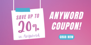 Anyword Coupon Code (June 2023) → Flat 40% Discount Deal